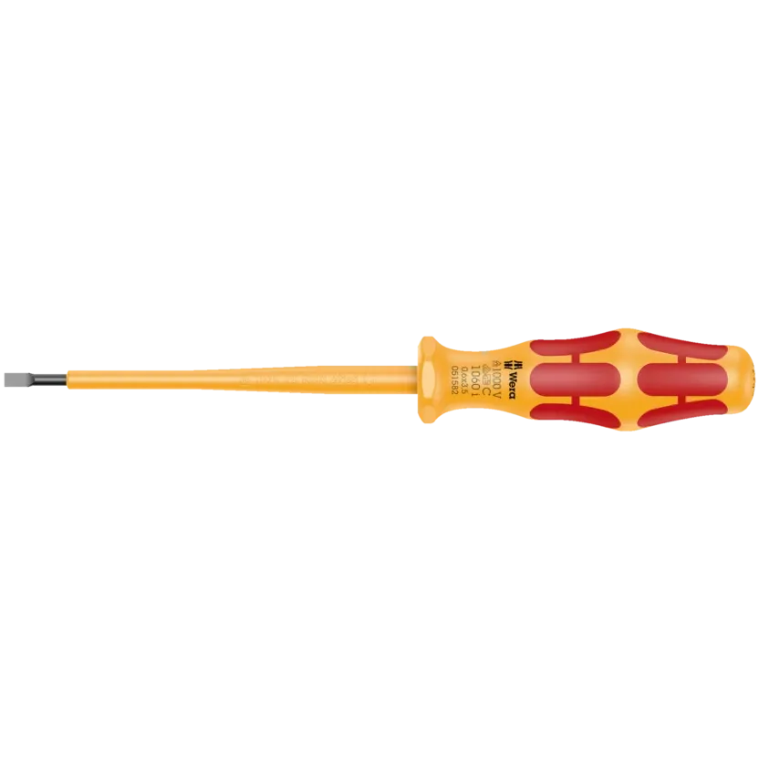 Cacciavite Wera 1060 i a taglio con manico Kraftform VDE rosso giallo