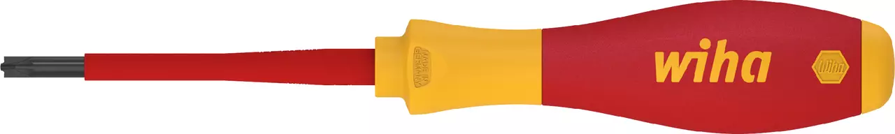 Cacciavite Wiha SoftFinish electric SL PZ1 con lama isolata rossa