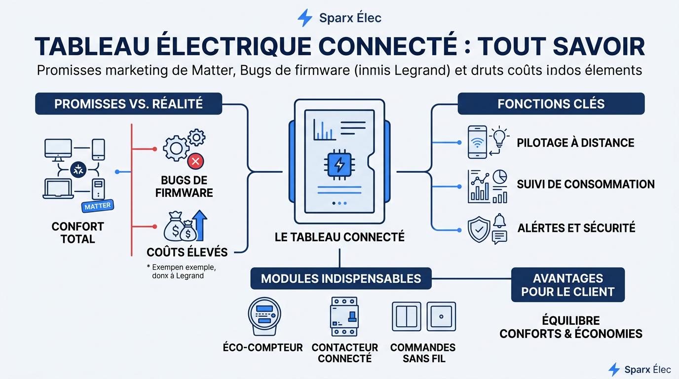 Infografía sobre el cuadro eléctrico conectado